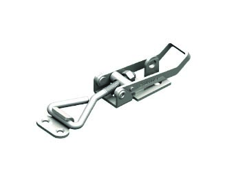 Kukamet Verschlussspanner auf weißem Hintergrund. Mit waagerechtem Fuß.