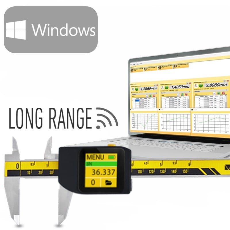 MicrotechData LITE für Windows, Datensammlung und Autoconnection, USB‑Dongle kompatibel - Microtech Metrology