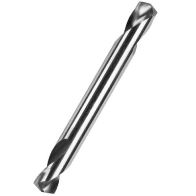 3,1mm HSS-G Doppelend-Bohrer, 135° Spitzenwinkel, geschliffen, 46mm, blank, für Handbohrmaschine, Verpackung 10 Stück - MetavCUT