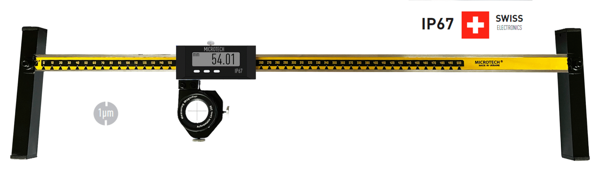 1500mm Digitaler Einbaumessschieber, 0,001mm Auflösung, IP 67, ISO 17025 kalibriert – Microtech Metrology