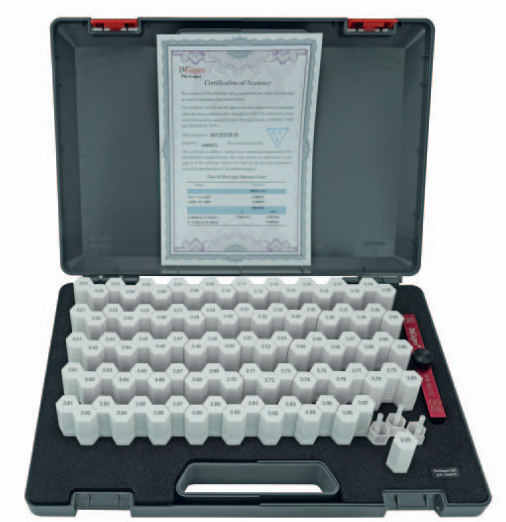 0,5-1mm Keramik-Prüfstift-Satz, 51 Teile, 0,01mm Abstufung, Zirkonia, 50mm Länge - Metav IndustryLine