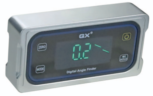 4 x 90° Digital-Neigungsmessgerät, 0,1° Ablesung, Alu-Gehäuse mit Magnet, Prisma, Touch-Tasten - Metav IndustryLine