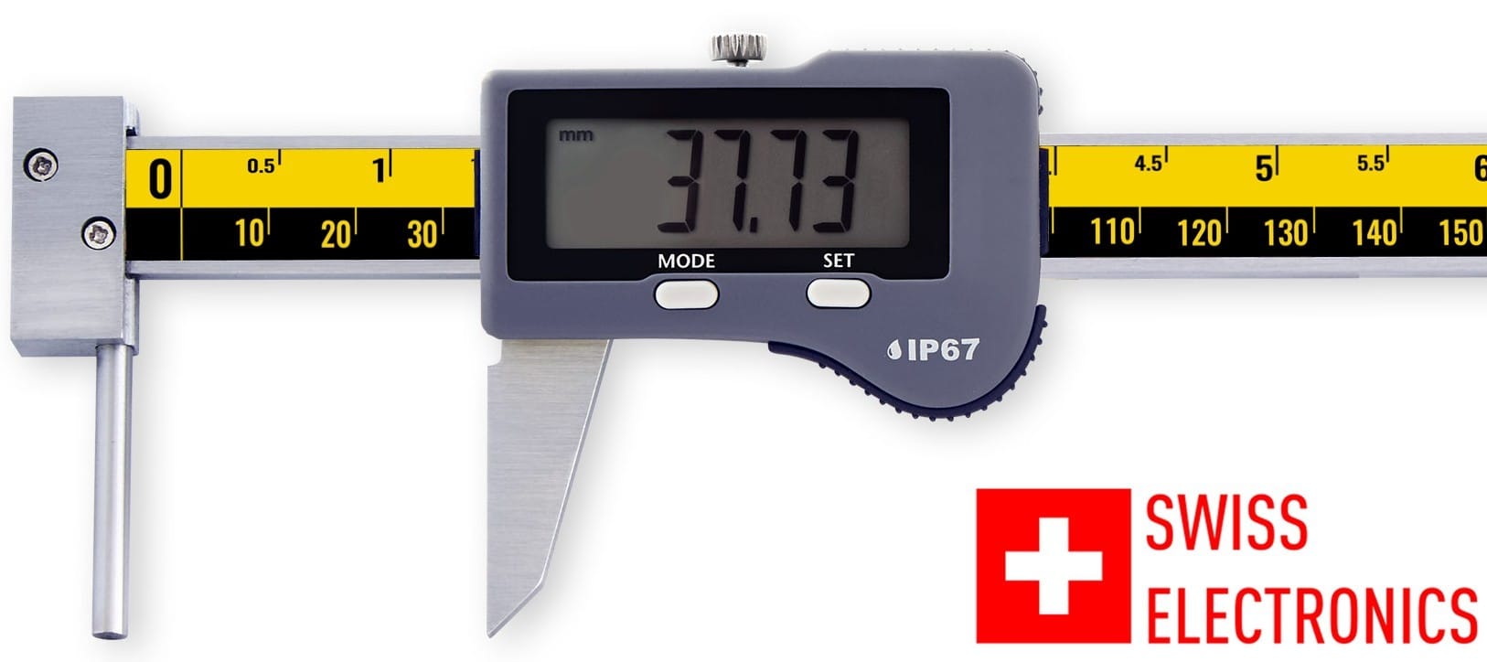 150mm Digitaler Messschieber, 0,01mm Auflösung, IP 67, ISO 17025 Kalibriert - Microtech Metrology