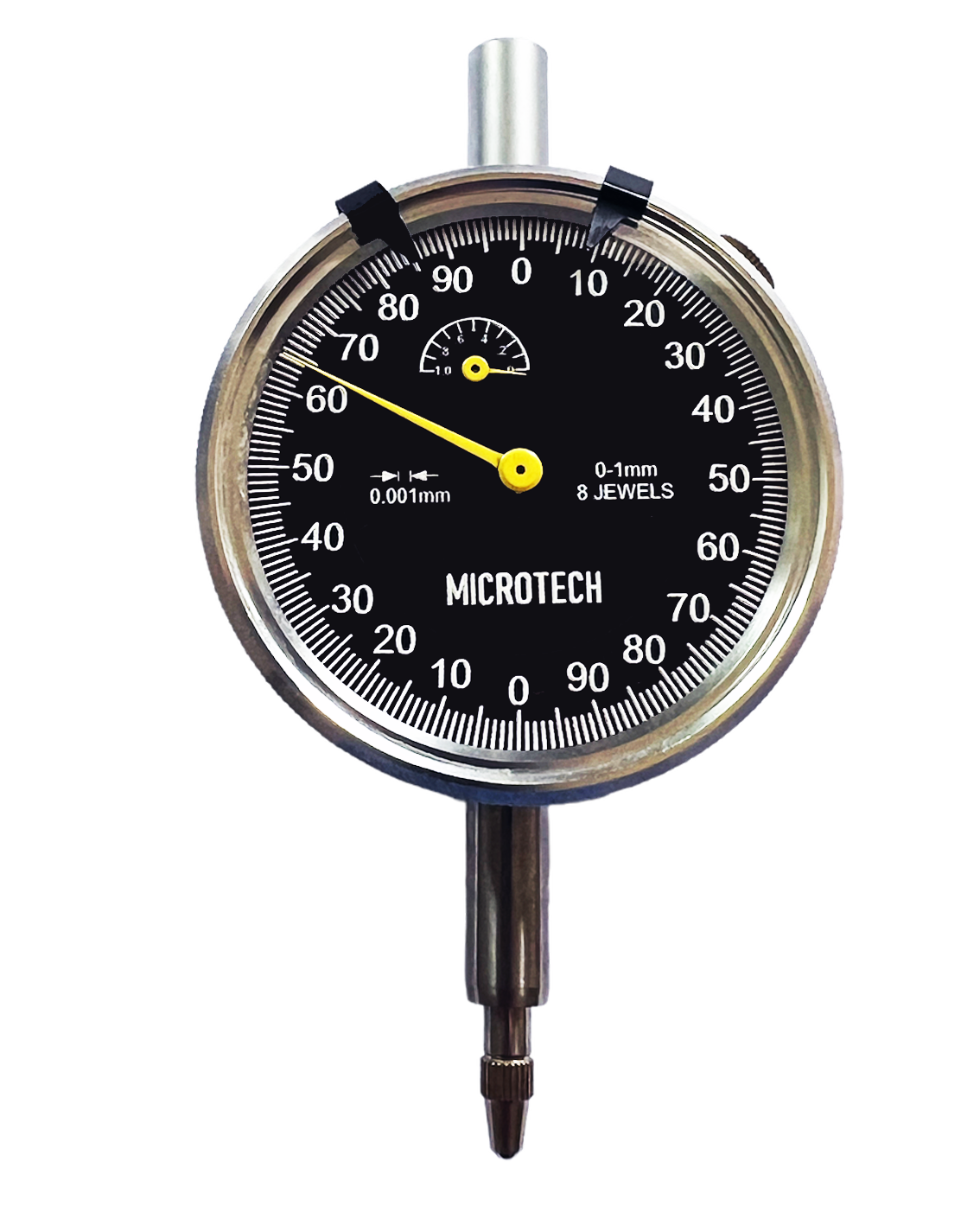 0-10mm Messuhr, 0,01mm mit Toleranzmarken, kalibriert nach ISO 17025 - Microtech Metrology