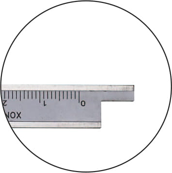 Tiefen-Messschieber mit Stiftspitze und umsteckbarer Messstange, DIN 862