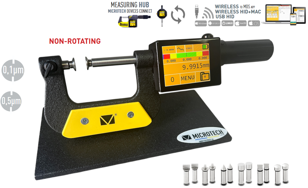 25mm Digital Messschraube, 0,0001mm - Microtech Metrology