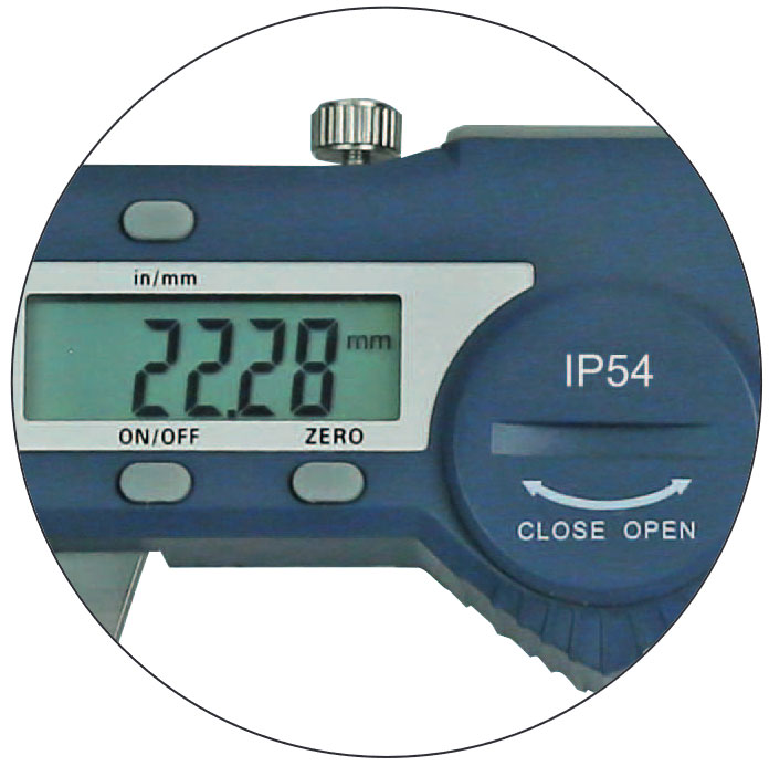 Taschen-Messschieber mit IP 54 Schutz