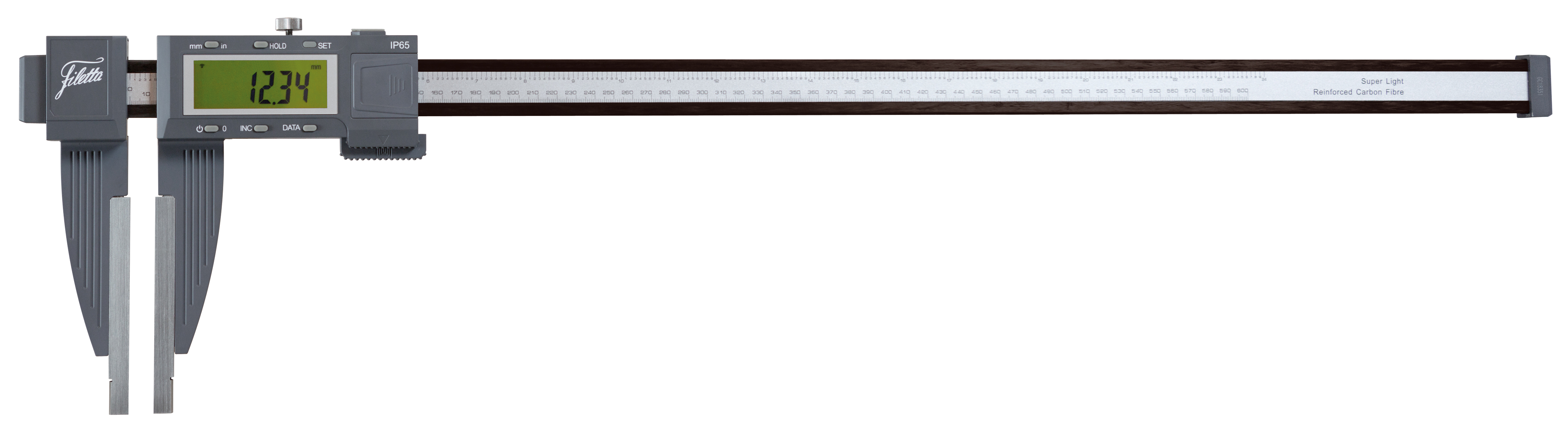 Digital-Werkstattmessschieber Carbon 0-600mm und 130mm Schnabellänge M910.342