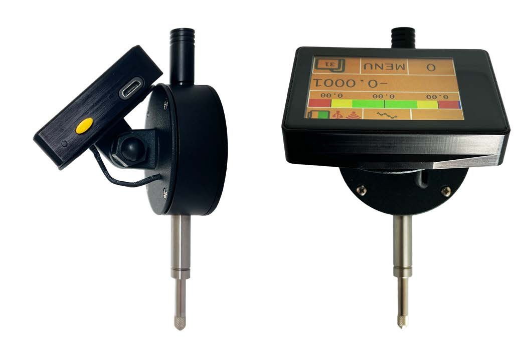 12,5mm Digitale Messuhr, 0,002mm Auflösung, Color 2,4" Touchscreen - Microtech Metrology