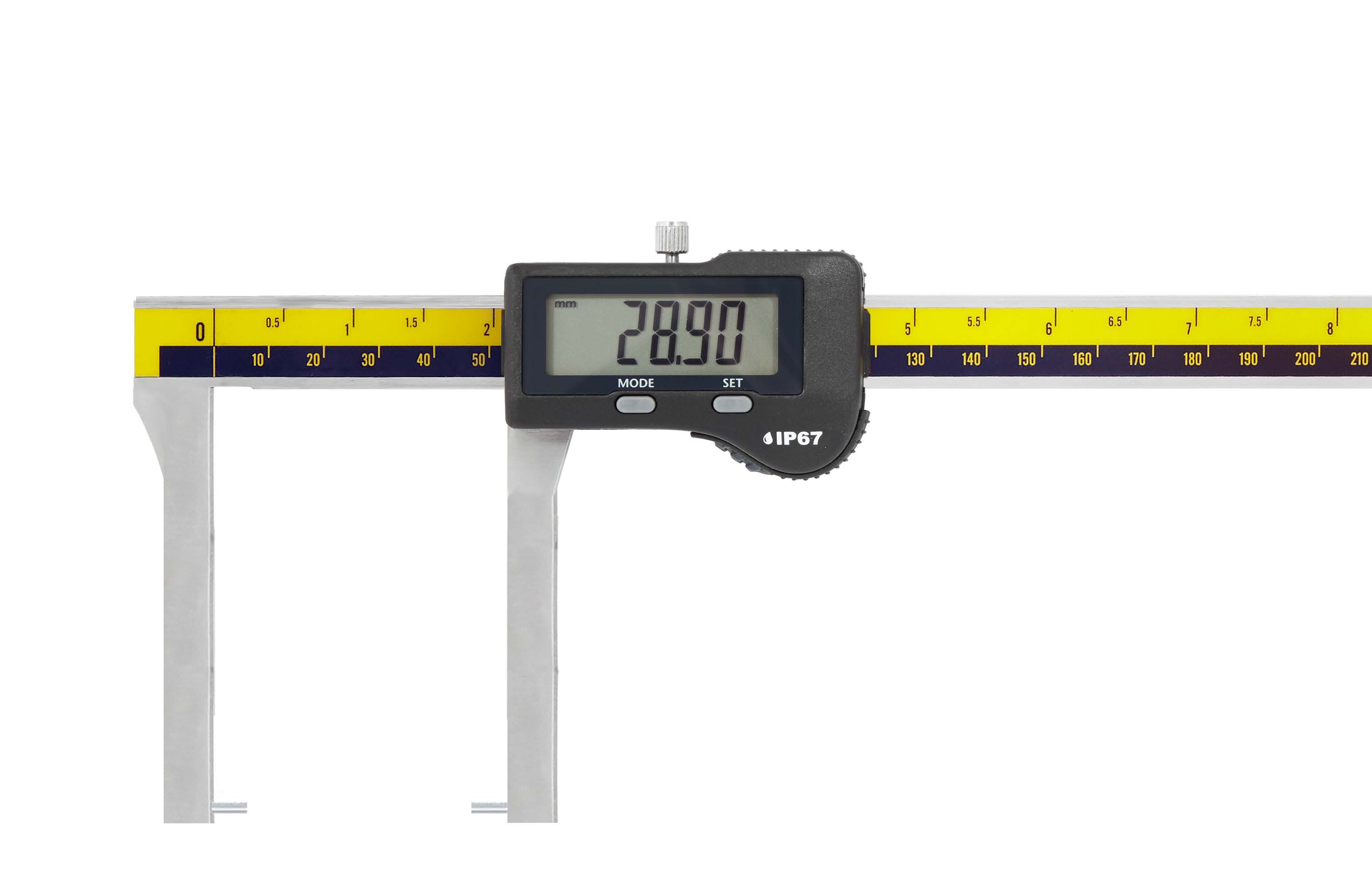 1000mm Digitaler Messschieber, 0,01mm Auflösung, IP 67, 12N Messkraft, ISO 17025 kalibriert – Microtech Metrology