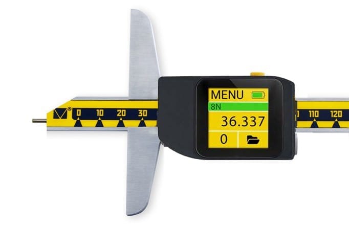 150mm Digitaler Tiefenmessschieber mit Nagelspitze, 0,005mm Auflösung, IP 54 - Microtech Metrology