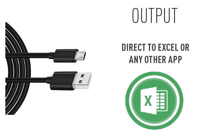 USB DATA+CHARGING cable for Data Met instruments 2m MicroUSB