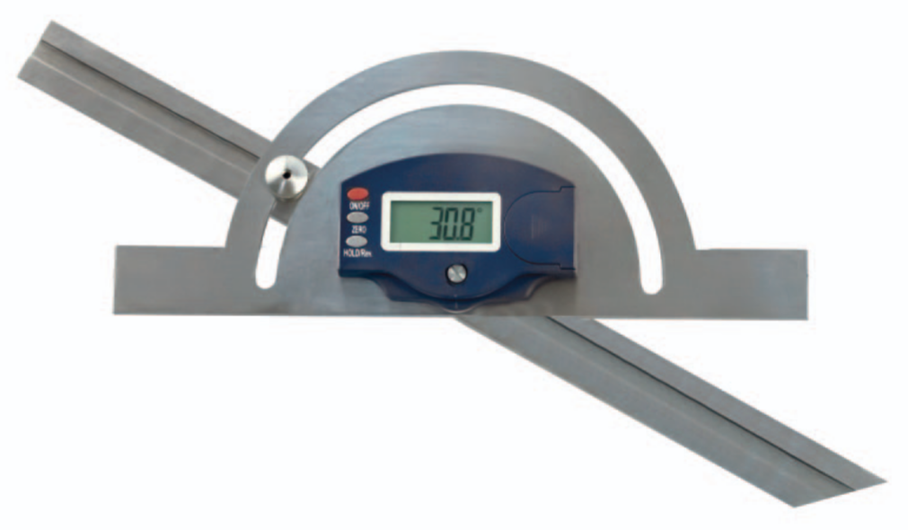10 - 170° Digital-Gradmesser, 100 x 150 mm, 0,05° Ablesung, verschiebbare Schiene - Metav IndustryLine