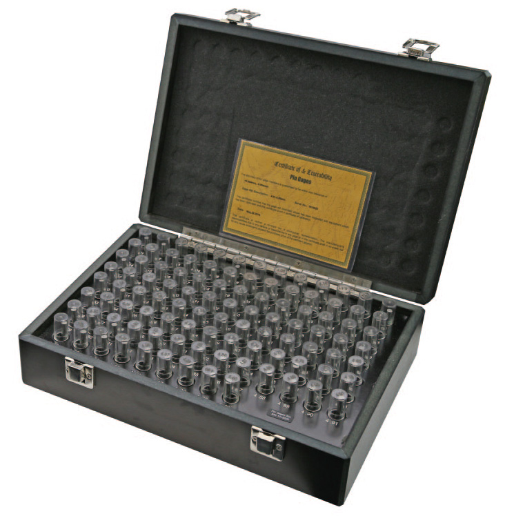 0,50-1mm Messstift-Sätze, Werkstatt-Ausführung, ± 0,004 mm