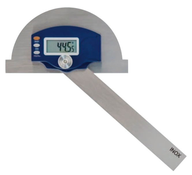 0-180° Digital-Gradmesser INOX, 0,05° Ablesung, 200 x 300 mm, Feststellschraube - Metav IndustryLine