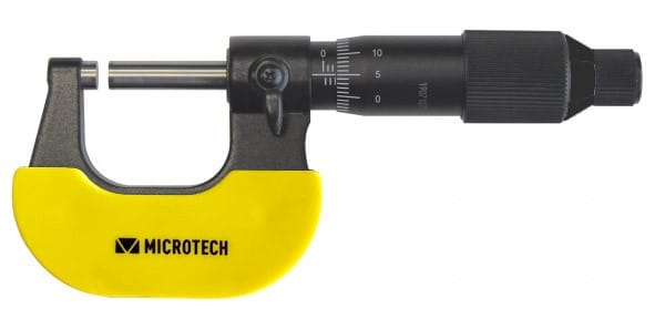 75–100mm Messschraube, 0,001mm Ablesung, Ratsche, kalibriert nach ISO 17025 - Microtech Metrology